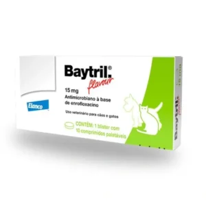 Baytril Flavour 15mg com 10 comprimidos