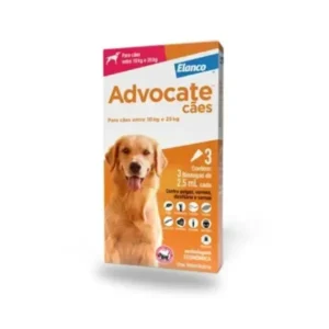 Antipulgas Advocate Cães 10 a 25kg 3 pipetas