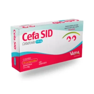 Cefa Sid 110mg Antimicrobiano para Cães e Gatos 10 comprimidos