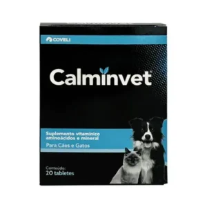 Suplemento Calmante Calminvet, 20 comprimidos para cães e gatos