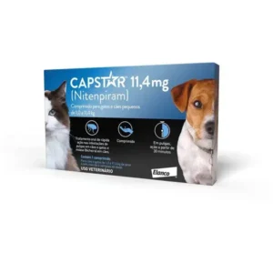 Capstar 11,4mg: para cães e gatos de até 11,4 kg 1 comprimido