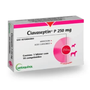 Antibiótico Clavaseptin P 250mg para Cães e Gatos