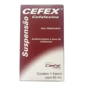 Cefex Suspensão Antimicrobiano para Cães e Gatos 60 ml