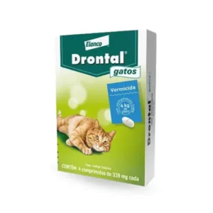 Drontal Vermicida para Gatos 4 comprimidos