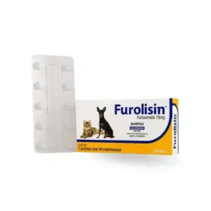 Furolisin 10mg Diurético para Cães e Gatos 10 comprimidos