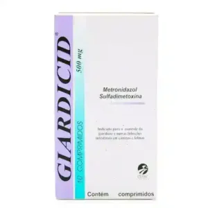 Giardicid 500mg para Cães e Gatos 10 comprimidos
