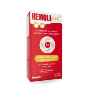 Hemolipet Suplemento para Cães e Gatos 30 Comprimidos