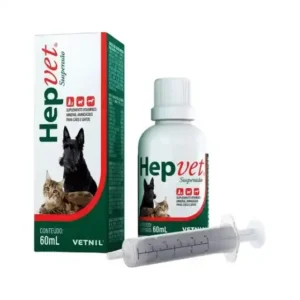 Hepvet Suspensão Suplemento Cães e Gatos 60 ml