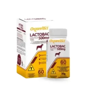 Lactobac Dog Plus Tabs 500mg C/60 Tabletes 30g