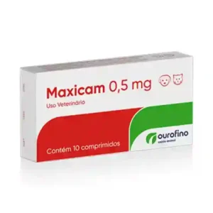 Maxicam 0,5 mg Anti-inflamatório para Cães e Gatos 10 comprimidos