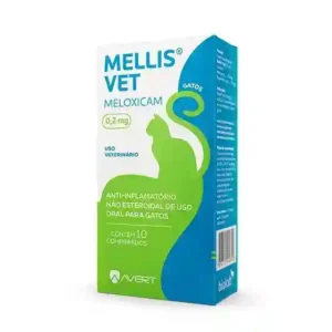 Mellis Vet 0,2mg Anti-inflamatório para Gatos 10 comprimidos