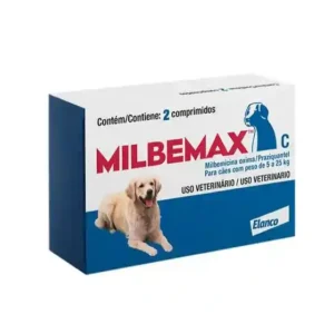 Milbemax C Vermífugo para Cães de 5 - 25kg kg 2 comprimidos
