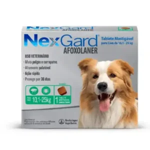 NexGard Antipulgas e Carrapatos para Cães de 10,1 a 25kg 1 tablete
