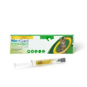 NexGard Combo Antipulgas, Sarna e Vermífugo para Gatos 2,5 - 7kg 1 pipeta