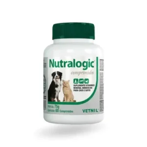 Nutralogic Suplemento para Cães e Gatos 75 g 60 comprimidos