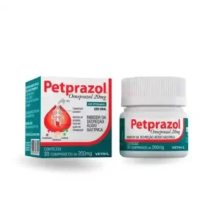 Petprazol 20mg Antiácido para Cães e Gatos 30 cápsulas