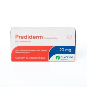 Prediderm 20mg Anti-inflamatório para Cães 10 comprimidos
